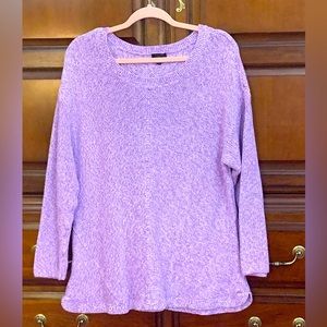 Lavender Tweed Sweater NWOT 2X